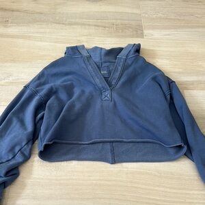 aerie oversized cropped hoodie